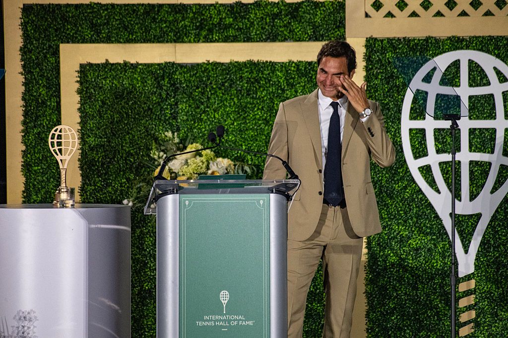 Roger Federer введён в Международный зал теннисной славы в Newport