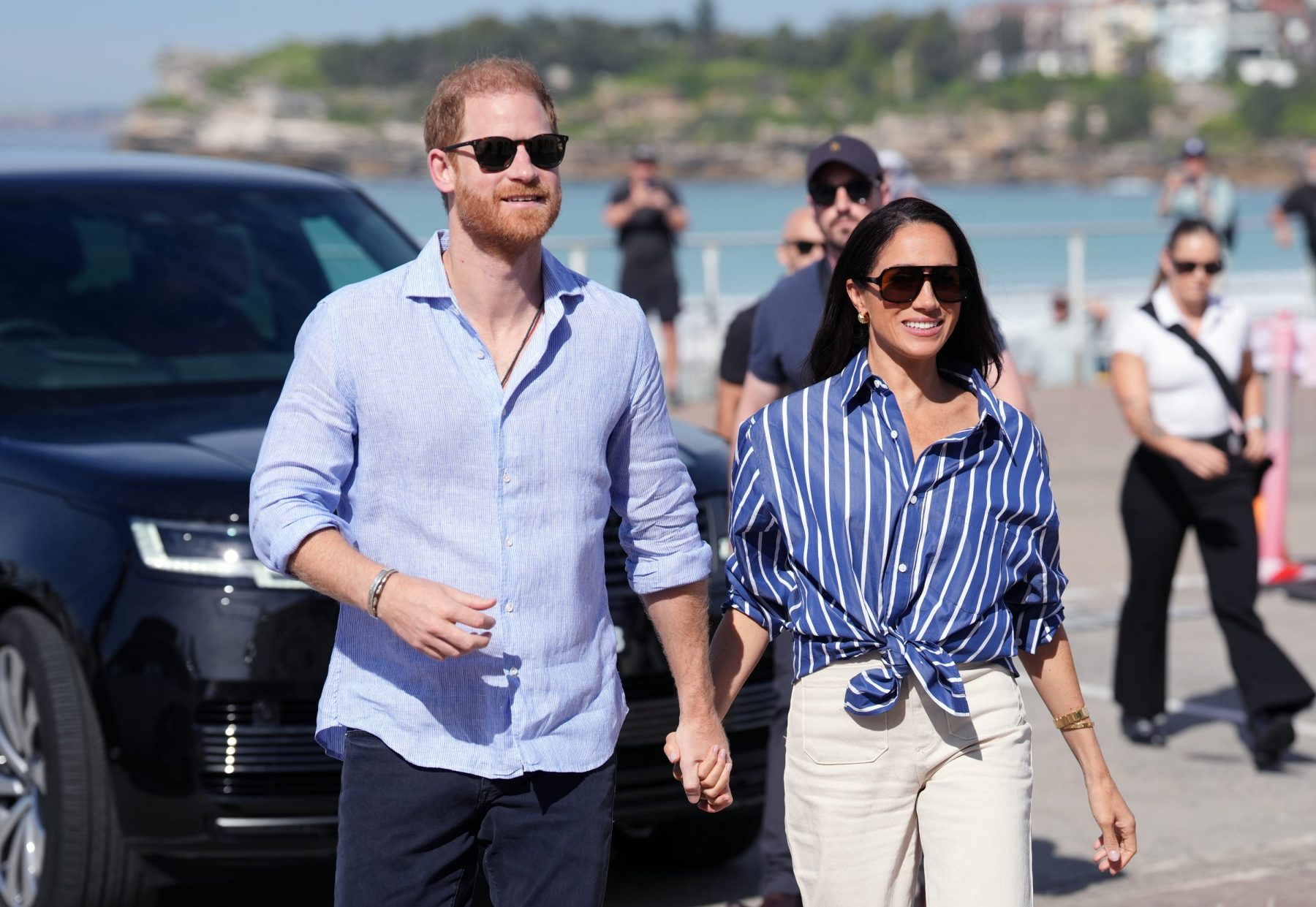 Meghan Markle и Prince Harry вернулись в U.K. после прощания с Montecito