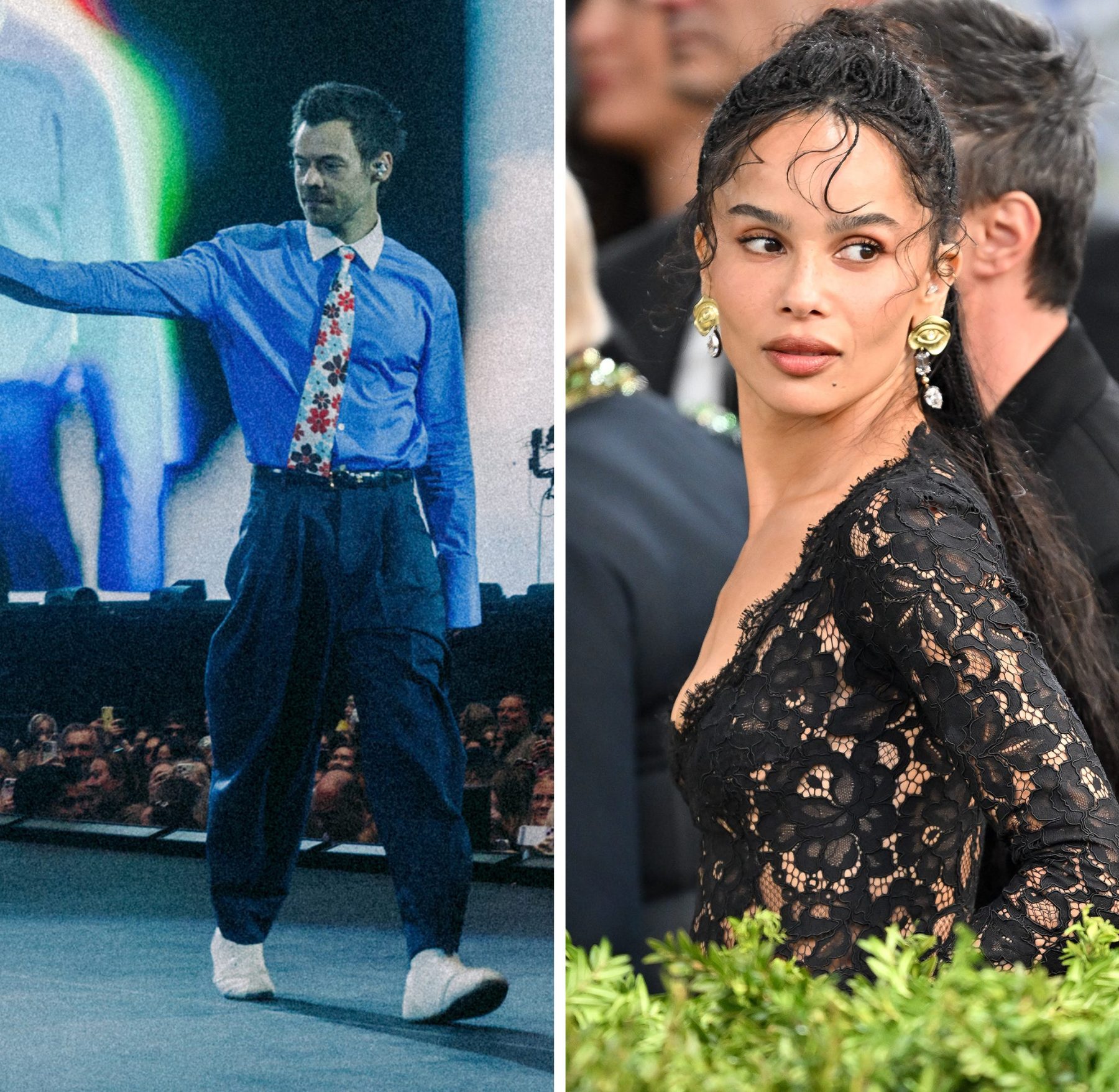 Zoë Kravitz поддержала Harry Styles на его первом шоу в Нью-Йорке