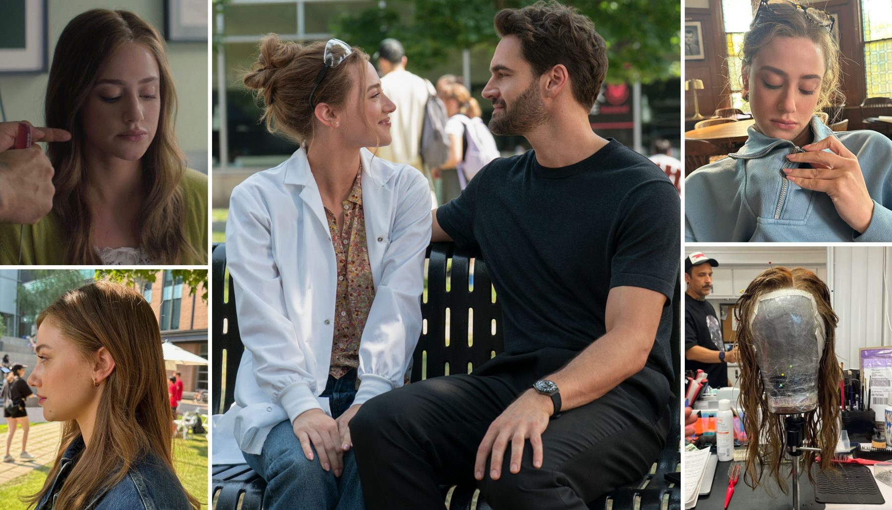 Превращение Lili Reinhart в брюнетку для The Love Hypothesis стало искусством