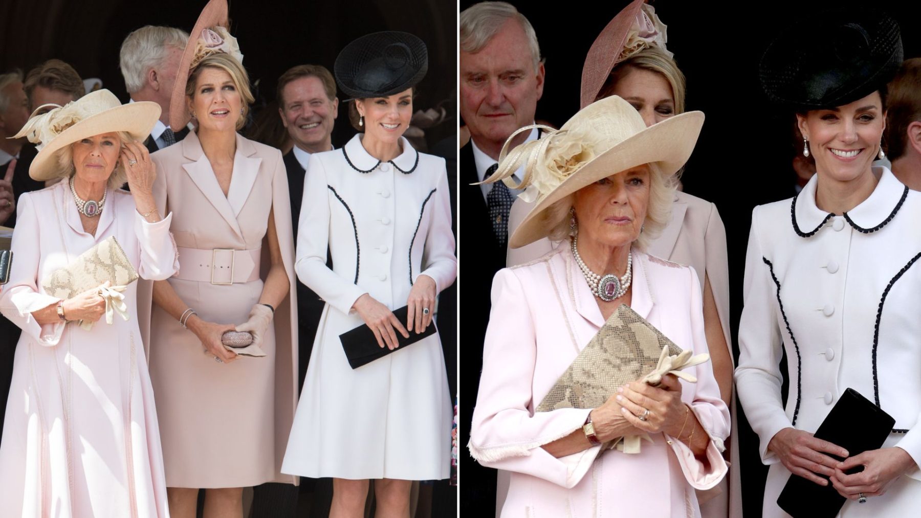 Camilla помогла Kate не отвлечься на церемонии ордена Подвязки