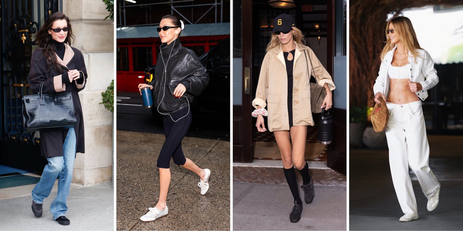 Bella Hadid собрала уже четыре пары балетных кроссовок Vivaia