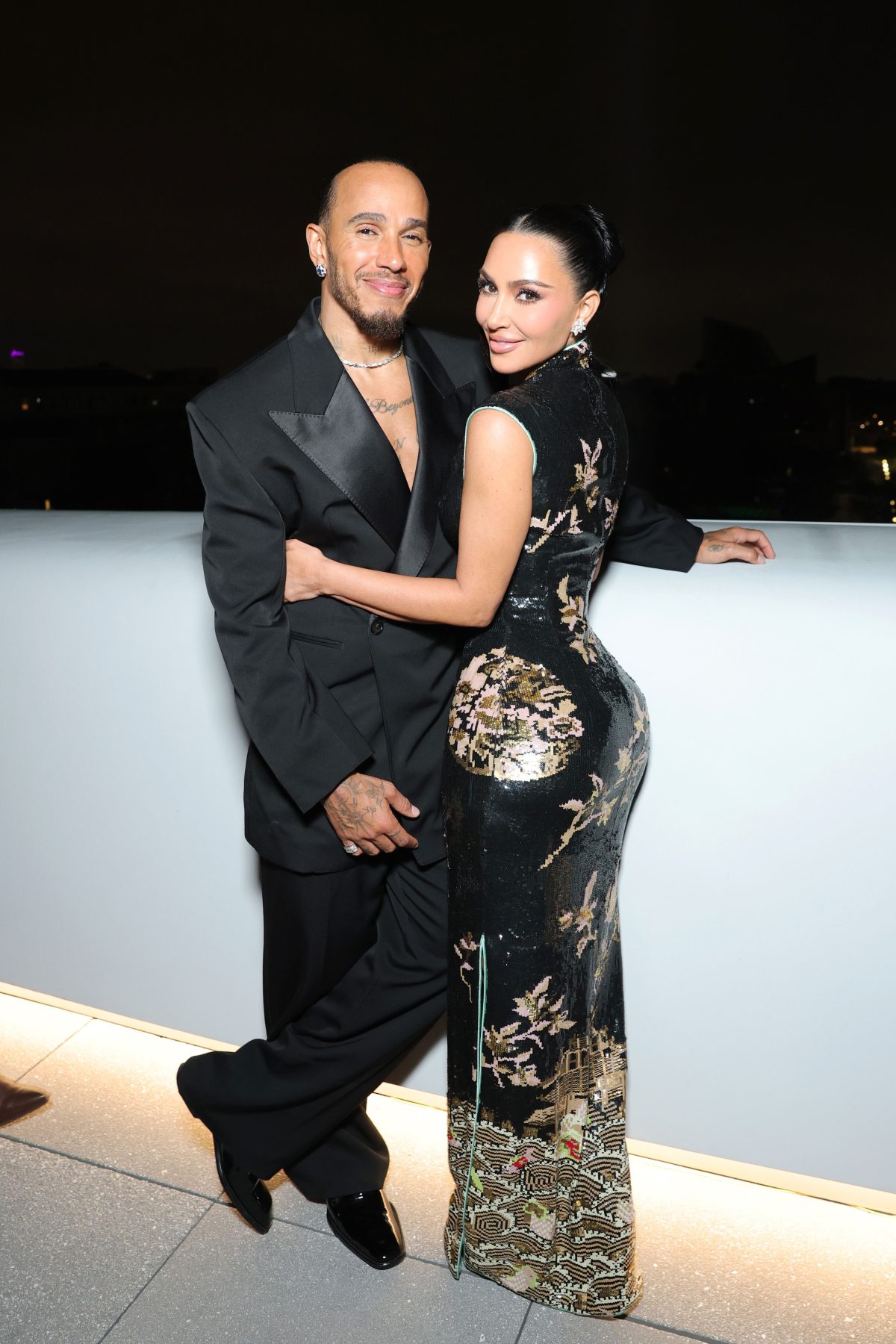 Kim Kardashian и Lewis Hamilton нашли общий ритм парного стиля