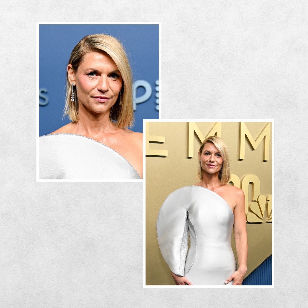 Claire Danes сделала глубокий боковой пробор очень современным на Emmys