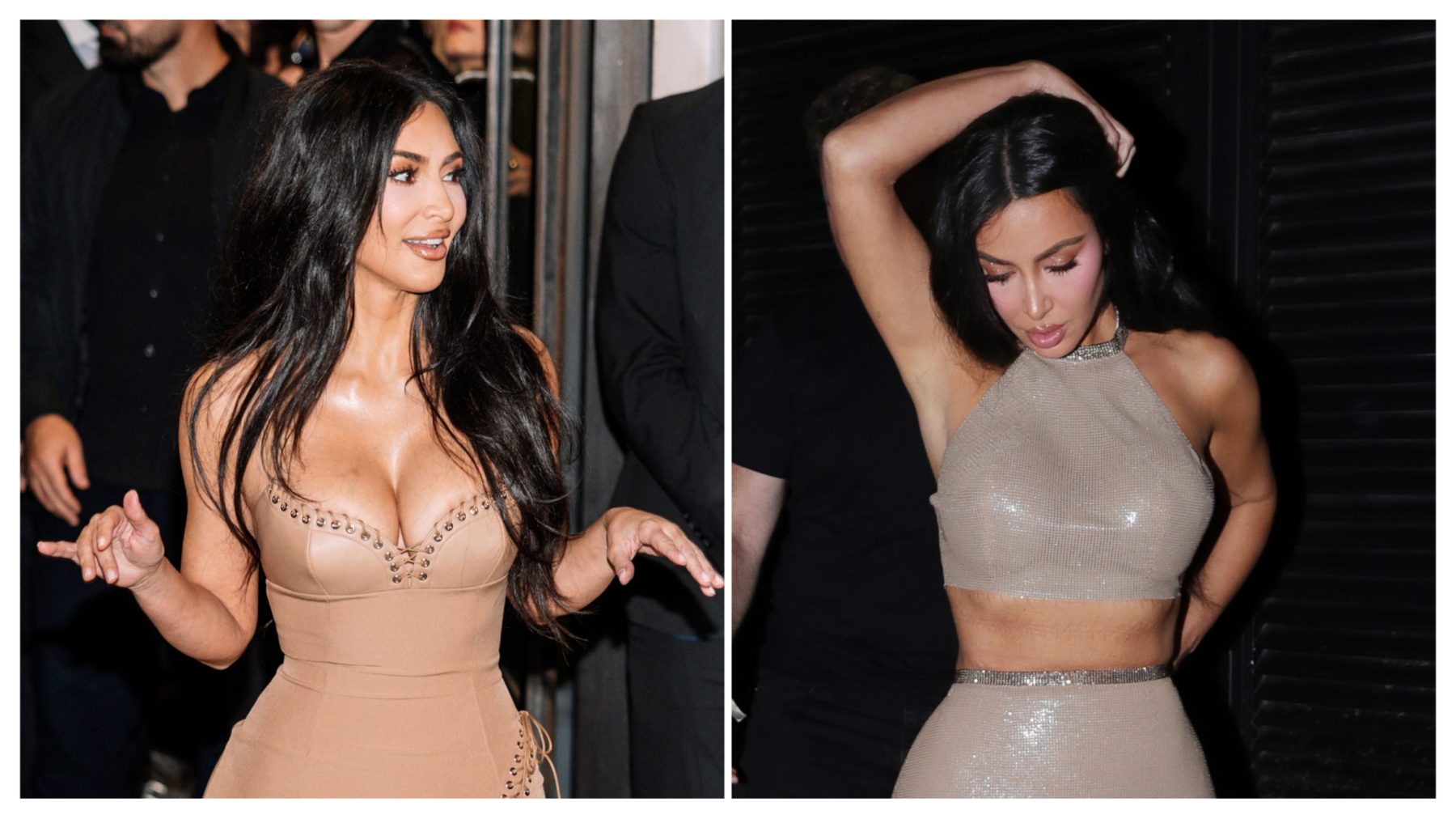 Kim Kardashian отметила открытие Skims в платье Ludovic de Saint Sernin