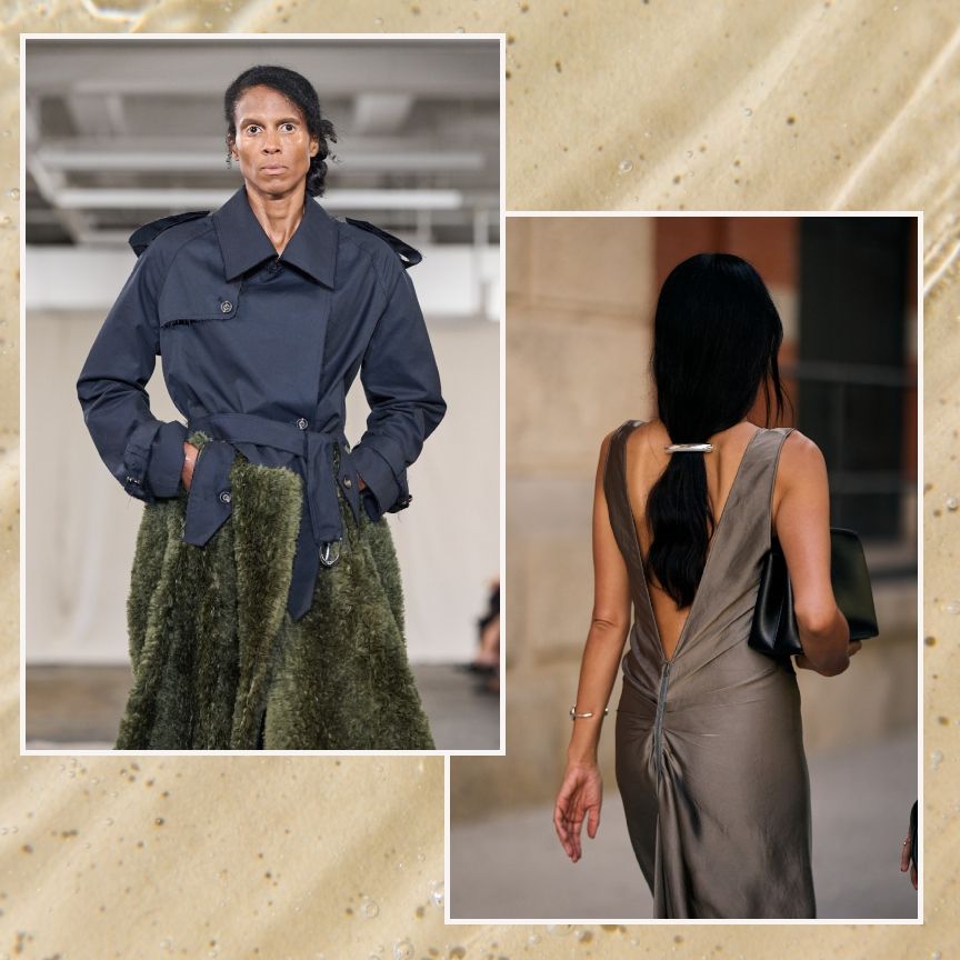 На New York Fashion Week низкие хвосты и небрежные пучки вытеснили гладкий пучок