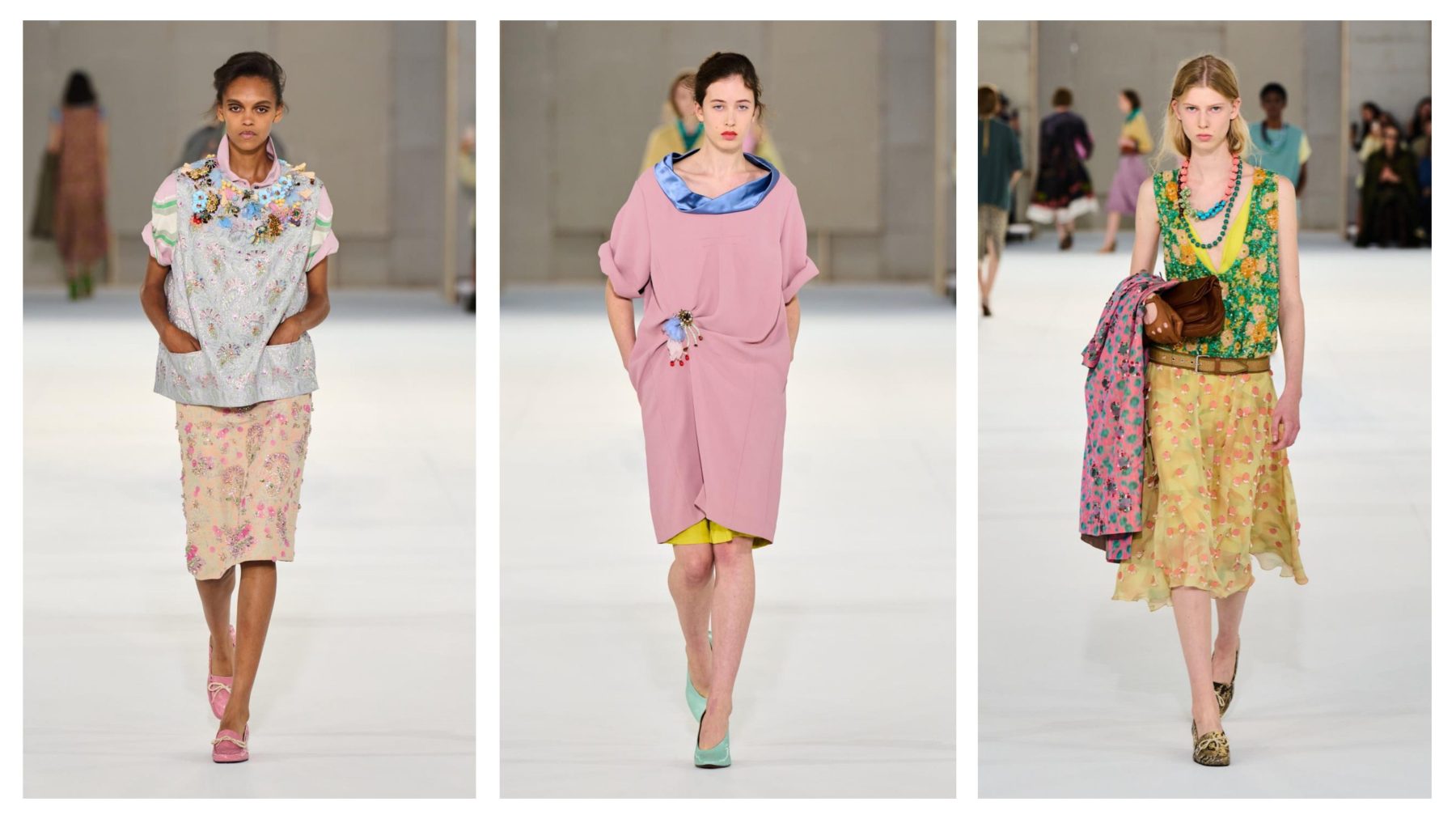 Dries Van Noten находит гламур в неожиданном