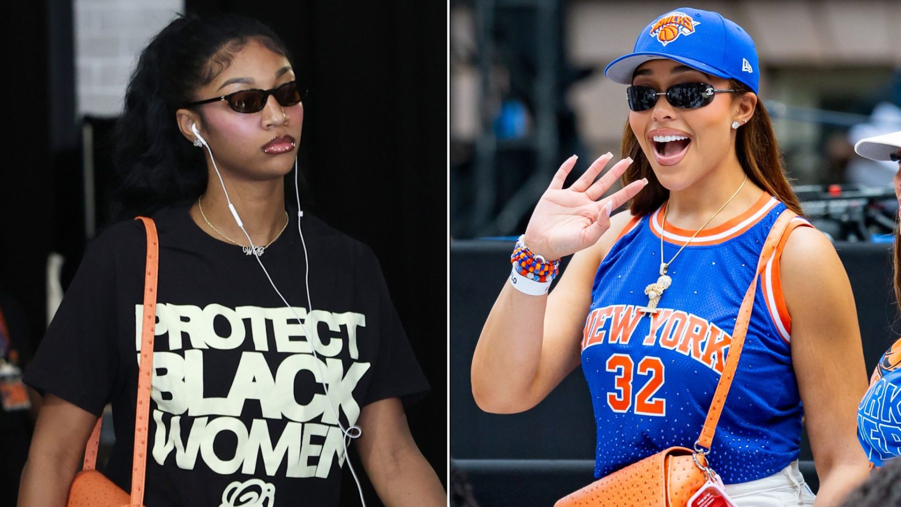 Angel Reese взяла на финал WNBA lucky bag от Jordyn Woods