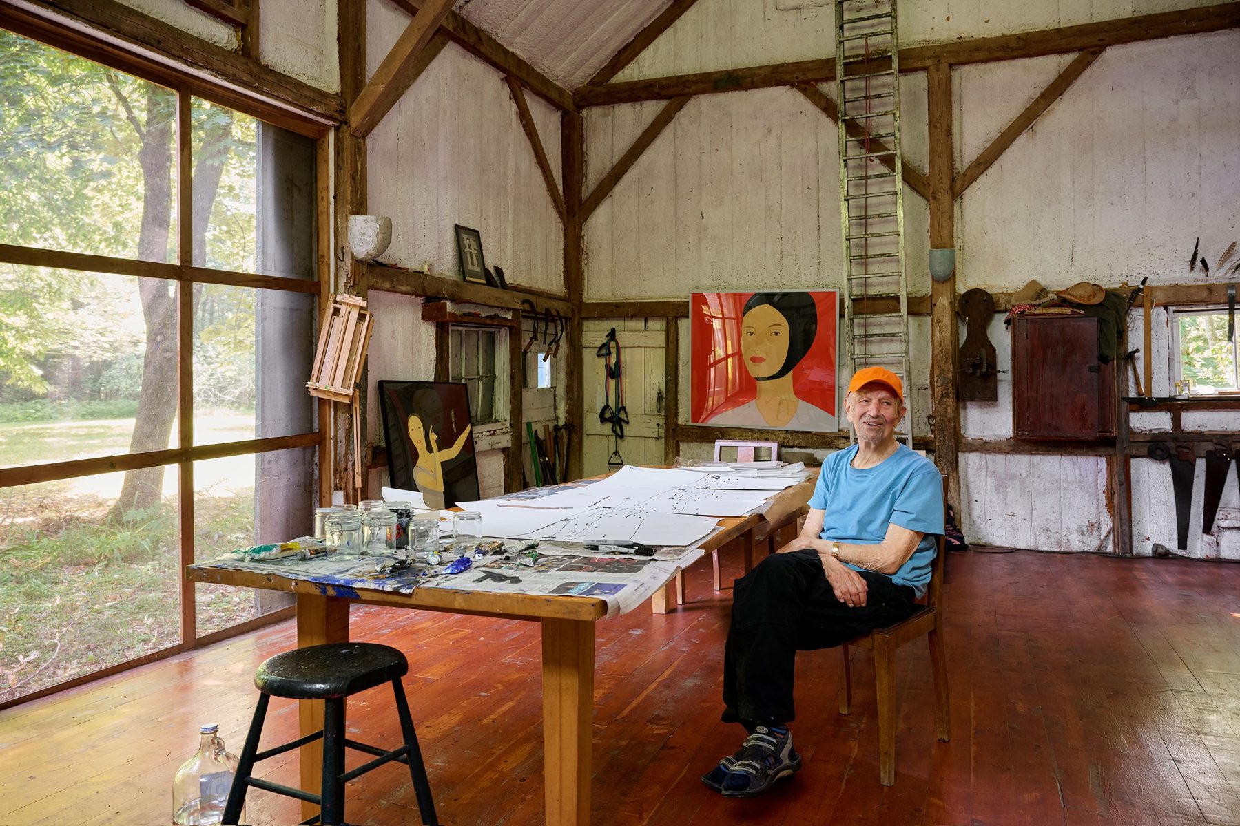 Поездка в Maine с Alex Katz, который не перестает работать